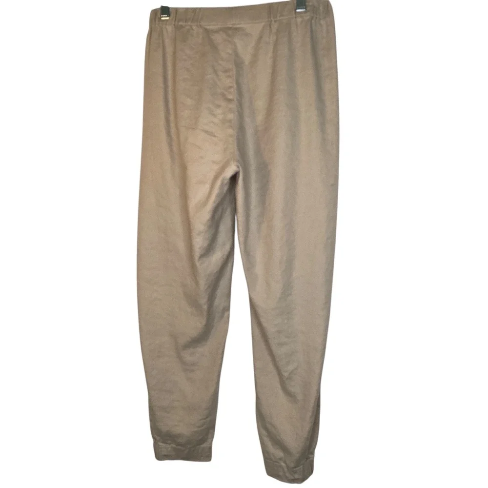 Babaton Aritzia Women Tan Linen Blend Elastic Waist Pull On Jogger Pants Size‎ S